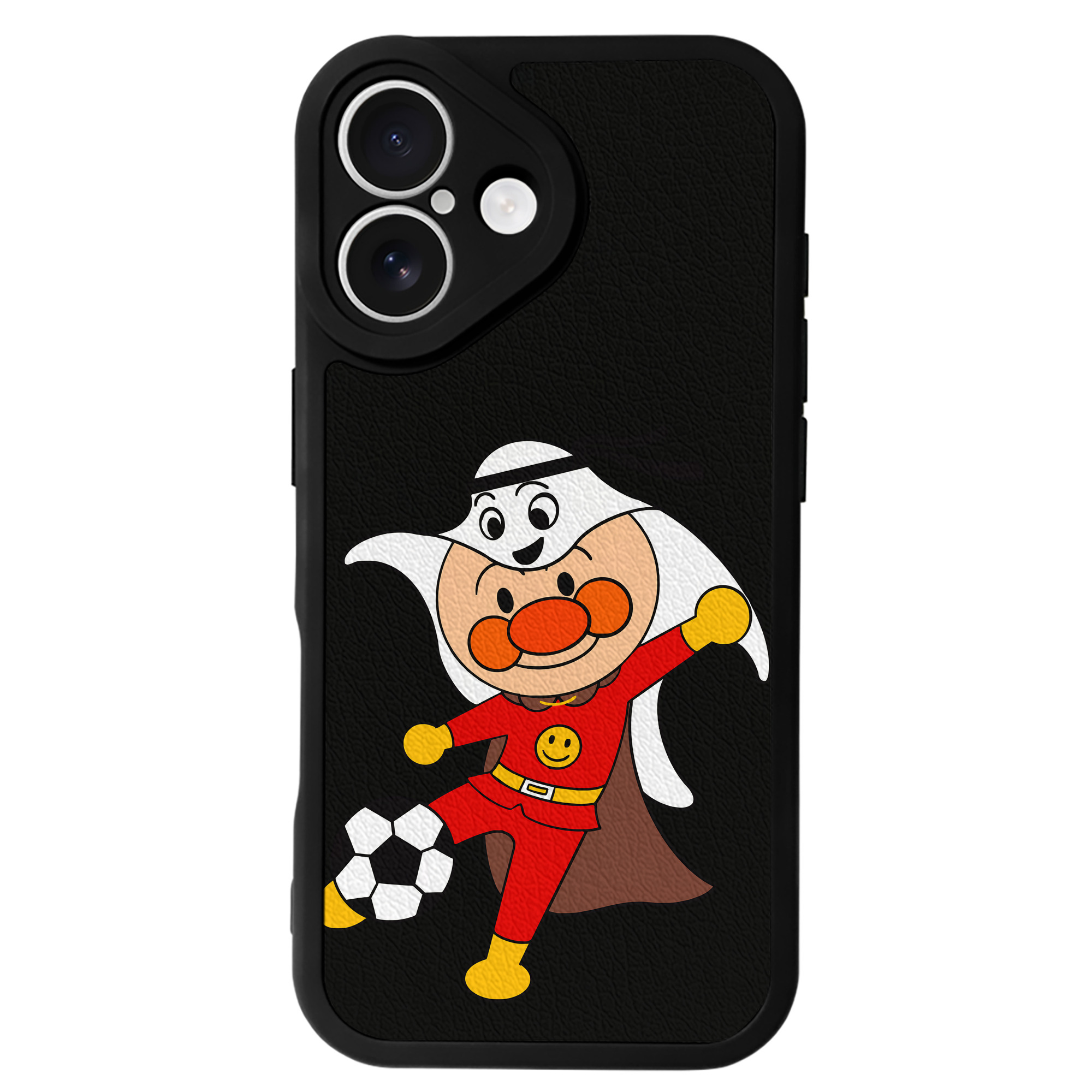 （画像用） アンパンマン Anpanman 【iPhone 16シリーズ対応】シリコンスマホケース（レザー調） 材質：シリコン
